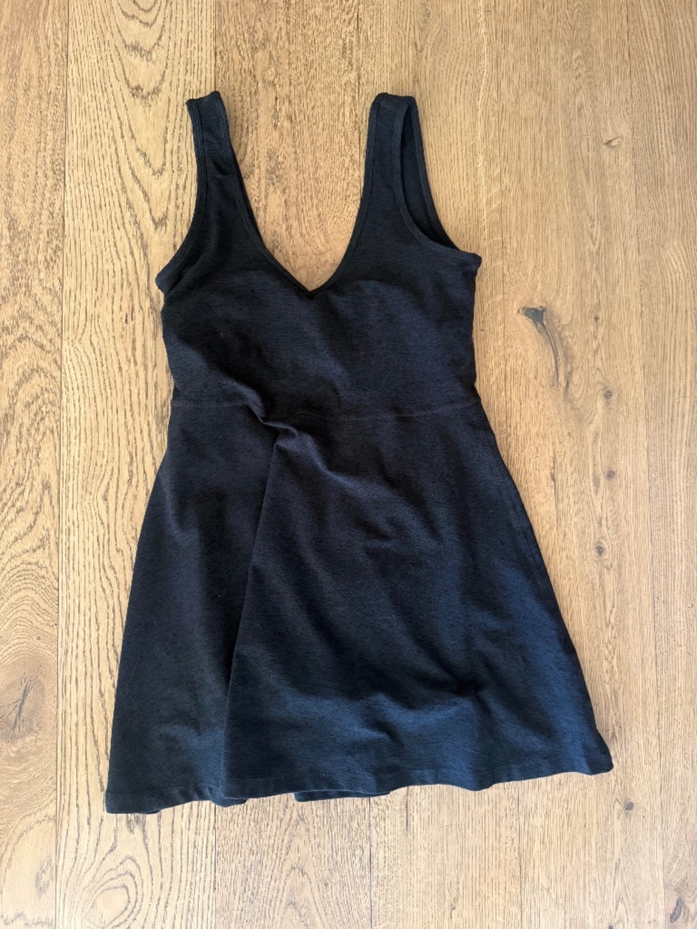 Beyond Yoga Women's X-Small Darkest Night Spacedye Movement Dress W Built In Bra